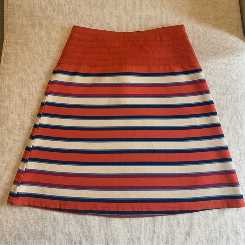 Marc By Marc Jacobs A-Line Skirt in Red and Blue Stripes